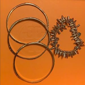 Stella & Dot gold bracelets